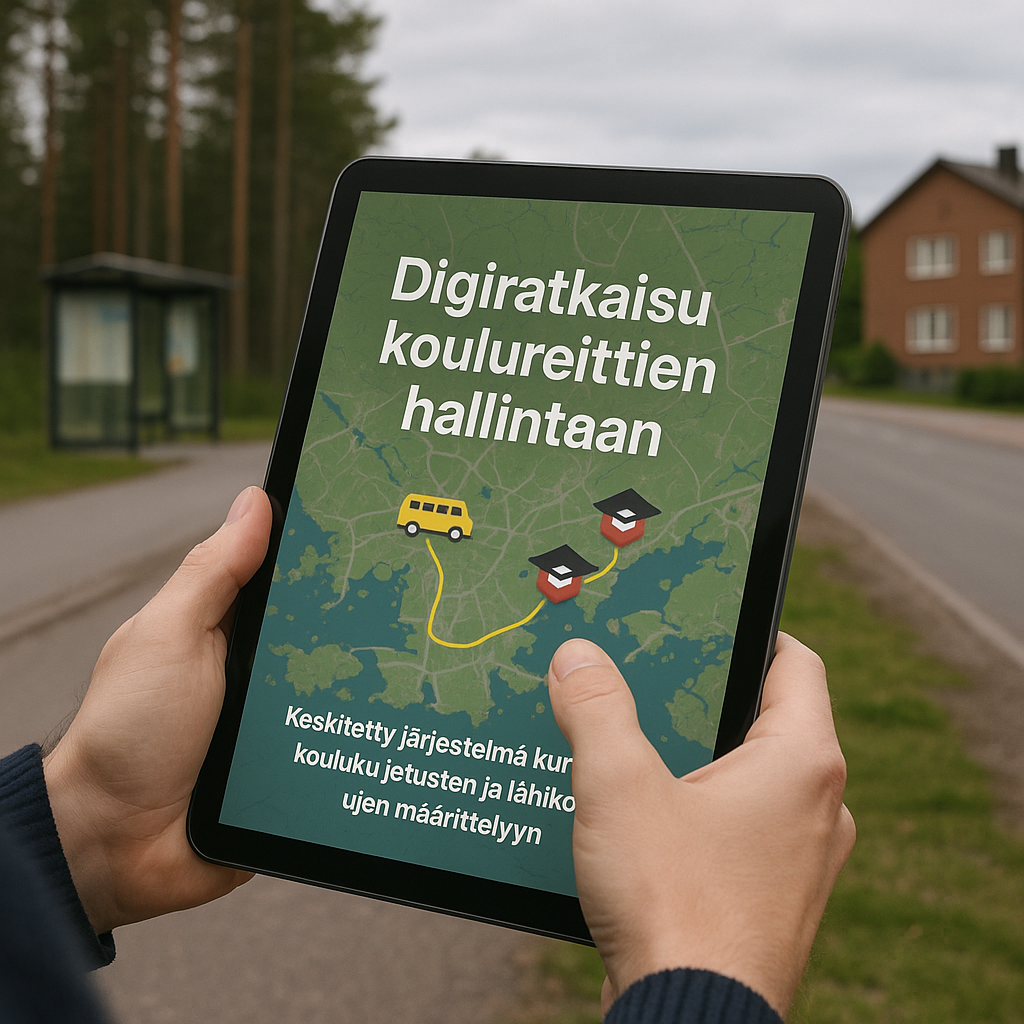 Koulupolku route planning view